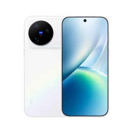 Vivo X500 white, back and screen