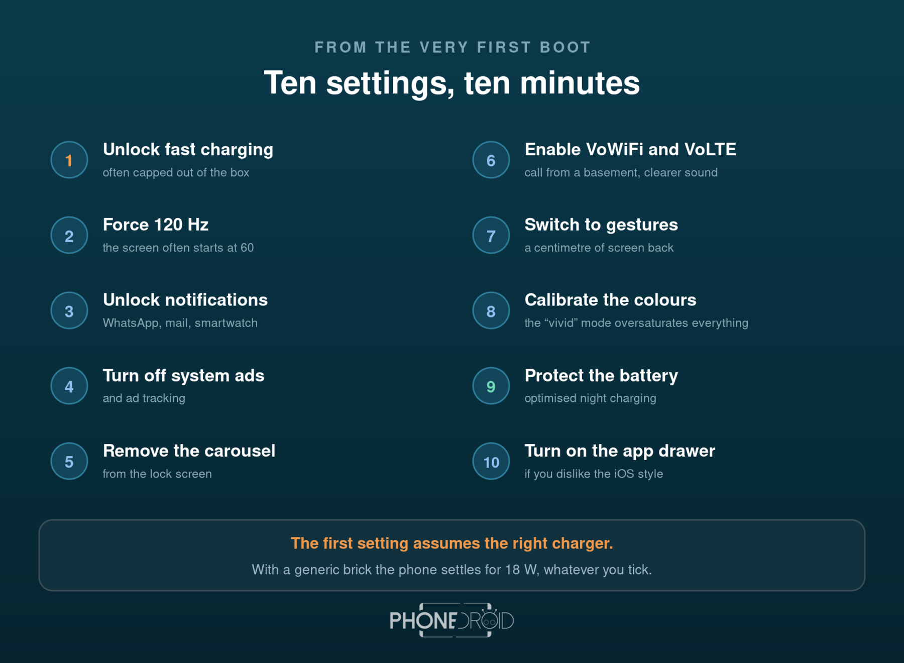 New smartphone: 10 settings to change right away (Xiaomi, Vivo, Oppo, Honor)